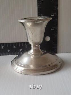 Vintage Pair International Sterling Silver Weighted Candle Stick Holders 102