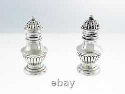 Vintage Pair Of Buccellati Italy 925 Sterling Silver Salt & Pepper Shakers