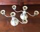 Vintage Pair Of Duchin Creations 925 Sterling Silver Three Candle Candelabras