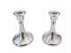Vintage Pair Of Elegant Candlesticks Portuguese Silver 0.925 Eagle 300 Grams