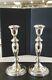 Vintage Pair Of Empire Sterling Silver Weighted Candle Stick Holders 40