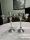 Vintage Pair Of Gorham Weighted Silver Plated Tri Candelabras Yc 3022euc
