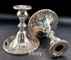Vintage Pair Of Gorham 5 EP Candlesticks YC3004