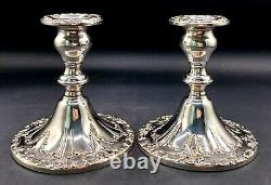 Vintage Pair Of Gorham 5 EP Candlesticks YC3004