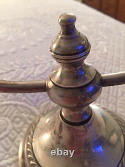 Vintage Pair Of Gorham Sterling Silver Cement Filled And Reinforced Candelabras