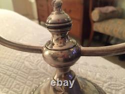 Vintage Pair Of Gorham Sterling Silver Cement Filled And Reinforced Candelabras