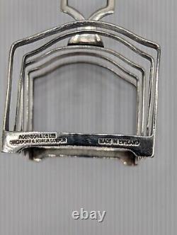 Vintage Pair Of Solid Silver Toast Racks Hallmarked Birmingham 1950