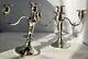 Vintage Pair Of Sterling Silver Weighted Candelabras Beautiful Detail Great Find
