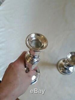Vintage Pair Of Towle Sterling. 925 Candlesticks/holders 7.5