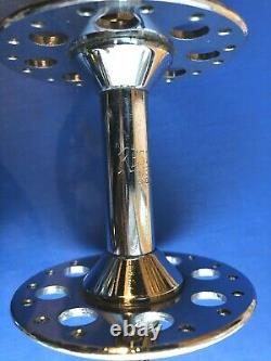 Vintage Pair Resilion Large Flange Hubs, 32/40h, Flip Flop Rear, Chromed In Exc Con