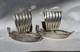 Vintage Pair Sailboats Sterling Silver Salt And Pepper Shaker 925 Ship