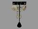Vintage Pair Silver Dangle Drop Earrings & Pair Round Silver Open Work Earrings