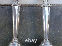 Vintage Pair Solid Silver Sterling 925 Birmingham 1968 A. T. Cammon Candlesticks C