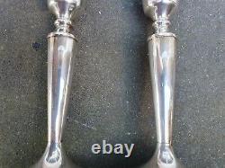 Vintage Pair Solid Silver Sterling 925 Birmingham 1975 A. T. Cammon Candlesticks B