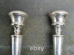 Vintage Pair Solid Silver Sterling 925 Birmingham 1996 Millington Candlesticks