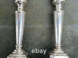 Vintage Pair Solid Silver Sterling 925 Birmingham 1996 Millington Candlesticks