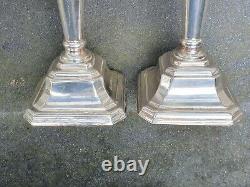 Vintage Pair Solid Silver Sterling 925 Birmingham 1996 Millington Candlesticks