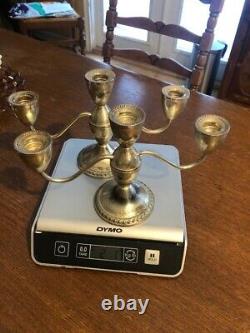 Vintage Pair Sterling Duchin Creation Weighted Candleholders Weighted 6 T