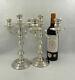Vintage Pair Sterling Silver Candelabra London 1970 By Richard Comyns 30cms Tall
