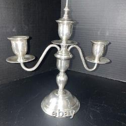 Vintage Pair Sterling Silver Candlesticks 10Convertible Candelabra Candle Holdr