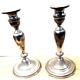 Vintage Pair Sterling Silver Candlesticks 9 Inches