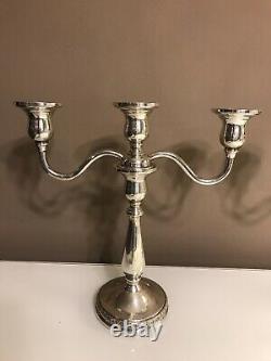 Vintage Pair Sterling Silver International Prelude Candlesticks Candelabra