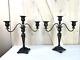 Vintage Pair Wm Rogers Sons Exquisite Silver Plate 12 3-light Candelabras