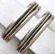 Vintage Pair Wt Indian Sterling Silver 925 Cuff Bracelet 6.25 Southwest Stack
