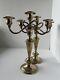 Vintage Pair Of Crown Sterling Silver Weighted Candelabras, Convertible