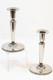 Vintage Pair Of Deco Candle Holders By K & E Carlson Silversmiths Sweden (chs)