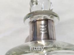 Vintage Pair of E. Dragsted Sterling Silver Necked Danish Kluk Kluk Decanters x2
