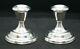 Vintage Pair Of Empire Sterling Silver # 46 Weighted Candleholders 502.5gr