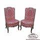 Vintage Pair Of French Louis Xv Style Silver Gilt Slipper Chairs