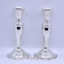 Vintage Pair of Gorham 815/1 925 Sterling Silver Weighted Candlesticks 6-3/4