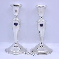 Vintage Pair of Gorham 815/1 925 Sterling Silver Weighted Candlesticks 6-3/4