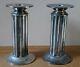 Vintage Pair Of Silver Plate Swid Powell Candlesticks By Robert A. M. Stern
