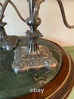 Vintage Pair of Silver-Plated Candlesticks Candelabra Home Decoration Signed