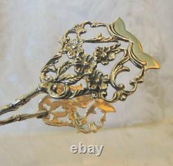 Vintage Pair of Solid Silver Swedish Tea Party Biscuits Tongs Malmo 1958