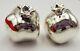 Vintage Pair Of Sterling Silver 925 Pomegranate Figurines (#314)