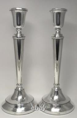 Vintage Pair of Sterling Silver Candlesticks (10 ¼) Hallmarked 1991