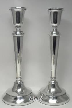 Vintage Pair of Sterling Silver Candlesticks (10 ¼) Hallmarked 1991