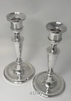 Vintage Pair of Sterling Silver Candlesticks (7 ¾) Hallmarked 1979