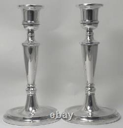 Vintage Pair of Sterling Silver Candlesticks (7 ¾) Hallmarked 1979