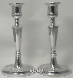 Vintage Pair of Sterling Silver Candlesticks (7 ¾) Hallmarked 1979