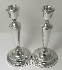 Vintage Pair of Sterling Silver Candlesticks (7 ¼) Hallmarked 1987