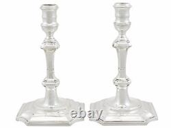 Vintage Pair of Sterling Silver Candlesticks Birmingham 1974