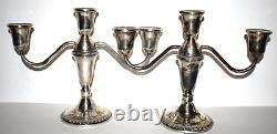 Vintage Pair of Sterling Silver DUCHIN CREATION Candle Stick Holders Candelabras