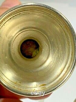 Vintage Pair of Sterling Silver Sabbath Kiddish Cups/Goblet/Glass