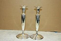 Vintage Pair of Tiffany & Co Sterling Silver Large Candlesticks