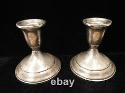 Vintage Pair of Towle Sterling Silver. 925 Weighted Candlesticks Candle Holders